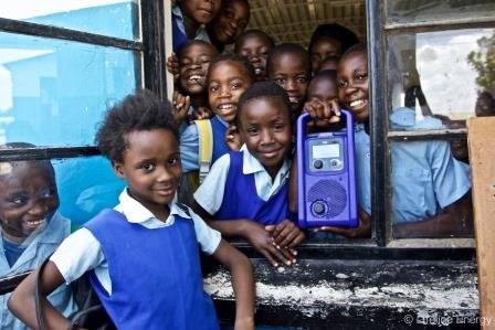 Zambian kids radio school
